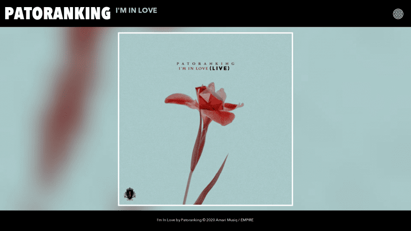 AUDIO Patoranking – I’m In Love Live MP3 DOWNLOAD