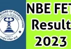 NBE FET 2022 Result